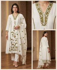 Hand-Embroidered Kurti Set
