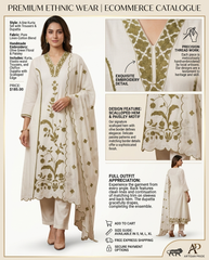 Hand-Embroidered Kurti Set