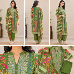 Women Printed Straight Kurta Pant Set with Matching Dupatta | Elegant Ethnic Wear Set