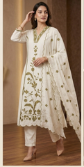 Hand-Embroidered Kurti Set
