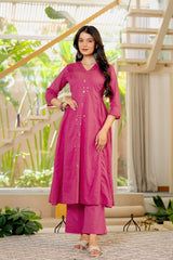 The Kurti Shop – Women Embellished Straight Kurta Pant with Dupatta | 3 Piece Ethnic Set