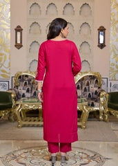 Women's Pure Cotton Floral Printed Straight Kurti with Pant and Dupatta Set | 3-Piece Ethnic Suit