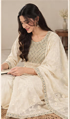 Elegant Cotton Blend Kurti Palazzo Set for Women