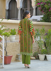 Women Printed Straight Kurta Pant Set with Matching Dupatta | Elegant Ethnic Wear Set