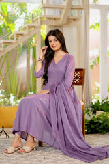 The Kurti Shop – Women Embellished Straight Kurta Pant with Dupatta | 3 Piece Ethnic Set