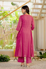 The Kurti Shop – Women Embellished Straight Kurta Pant with Dupatta | 3 Piece Ethnic Set