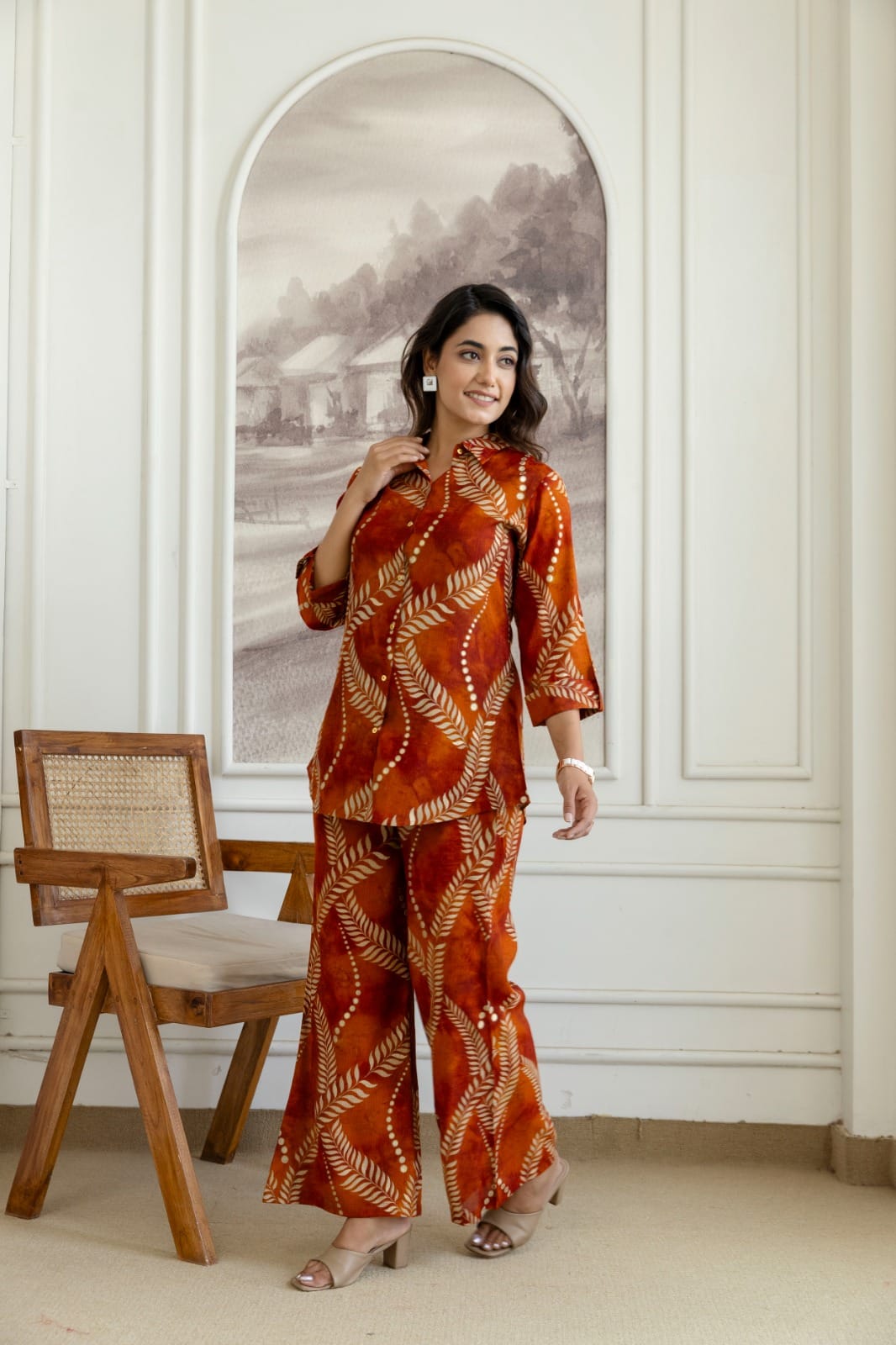 Elegant Printed Co-Ord Set for Women | The Kurti Shop