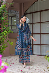 traditional printed anarkali kurti suit set online