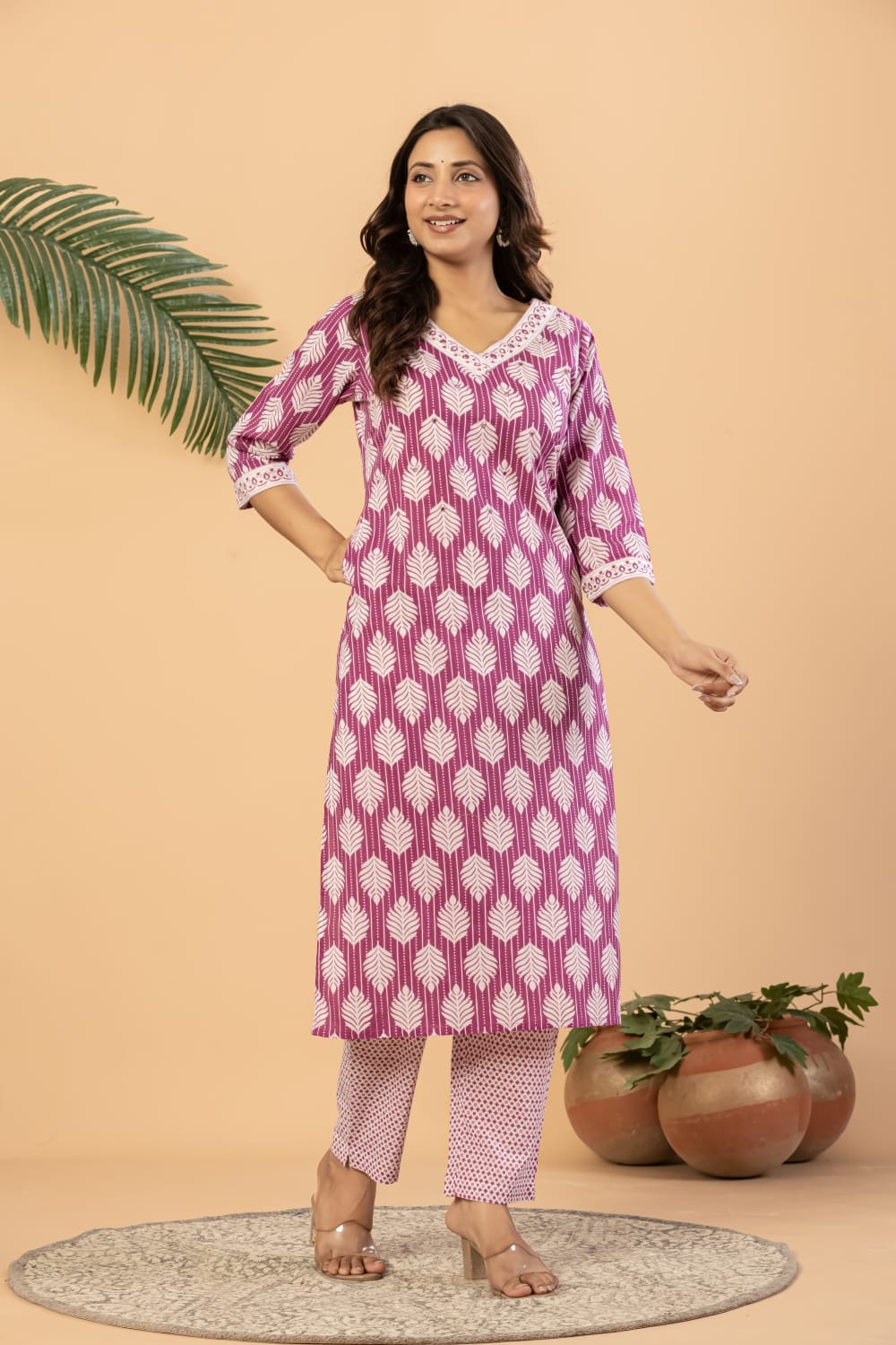 Women’s Printed Kurta Pant & Dupatta Set | 3 Piece Ethnic Wear Set | Comfortable Everyday & Festive Wear